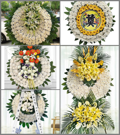 甘肃省庆阳镇原县孟坝镇花圈速递